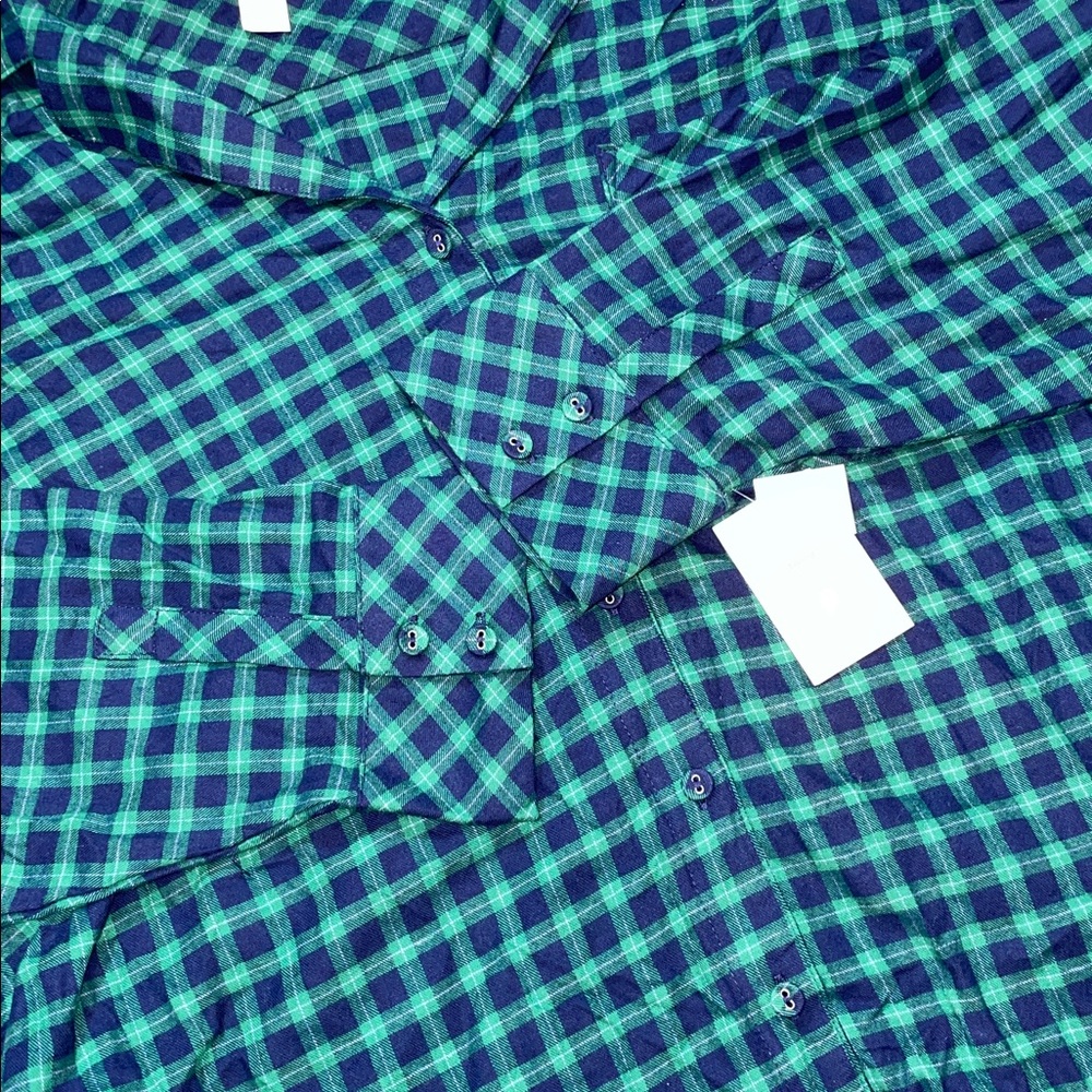 🆕Auden Flannel Plaid Checkered Sleepwear Matching Set Size Large | NWT - Picture 5 of 8
